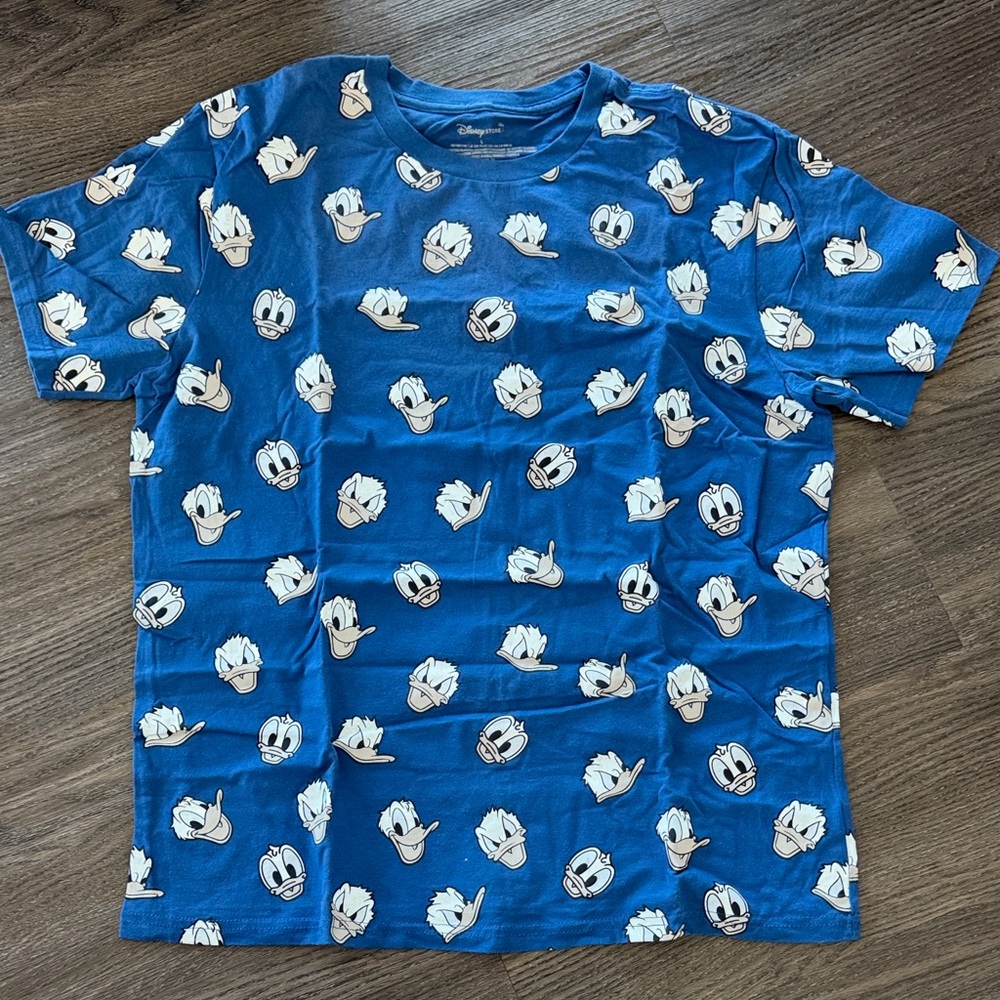 Disney Blue T-Shirt with Donald Duck Print. From Tokyo Disney